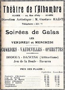 Alger - 29 rue d'Isly - Theatre Alhambra - Annees 20-30 - (7)